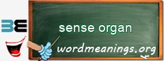 WordMeaning blackboard for sense organ